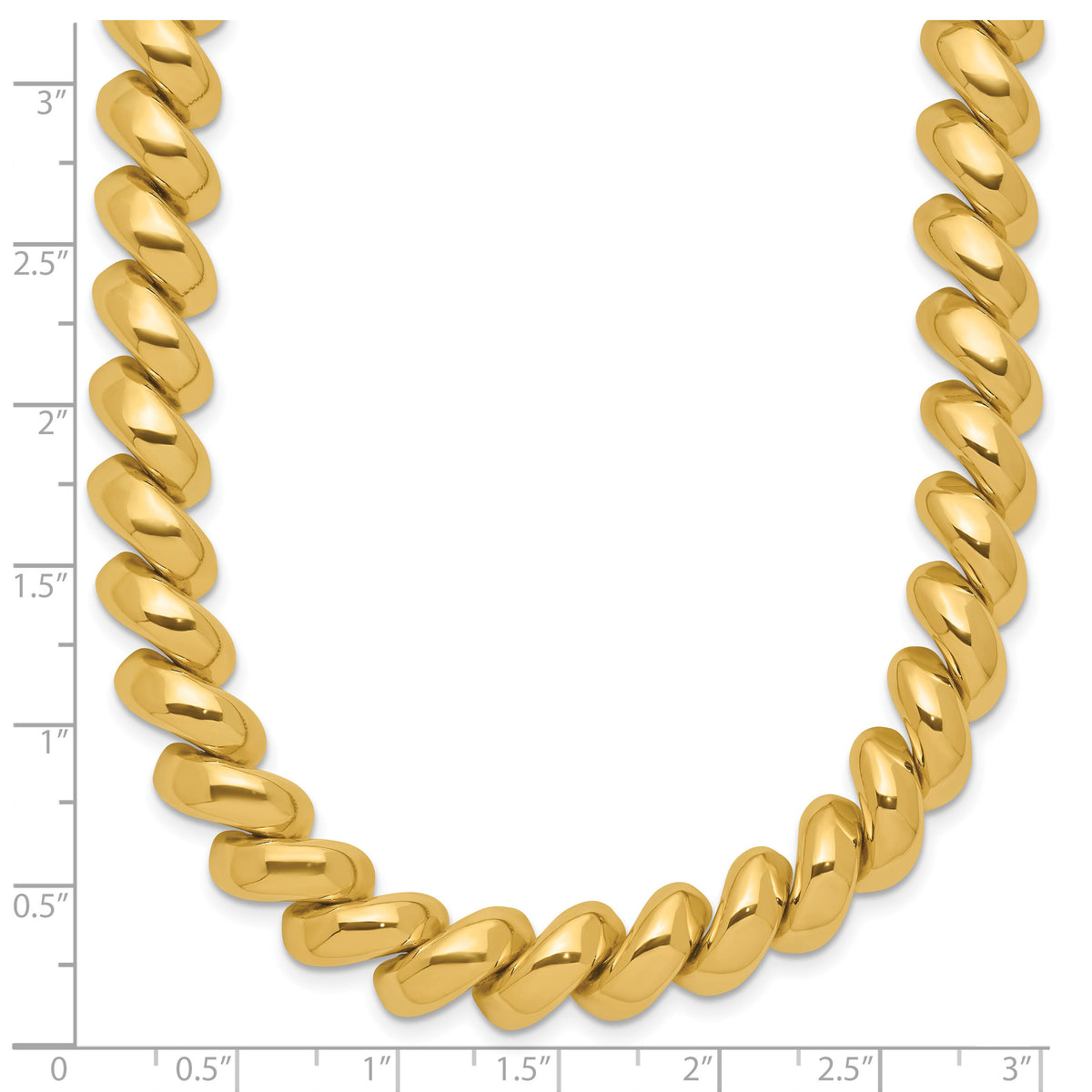 14k Polished San Marco Necklace-SM16-17