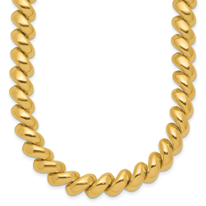 14k Polished San Marco Necklace-SM16-17