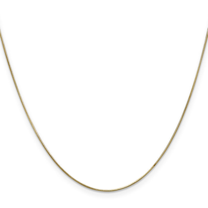 14k .65mm Round Snake Chain-SNA050-22