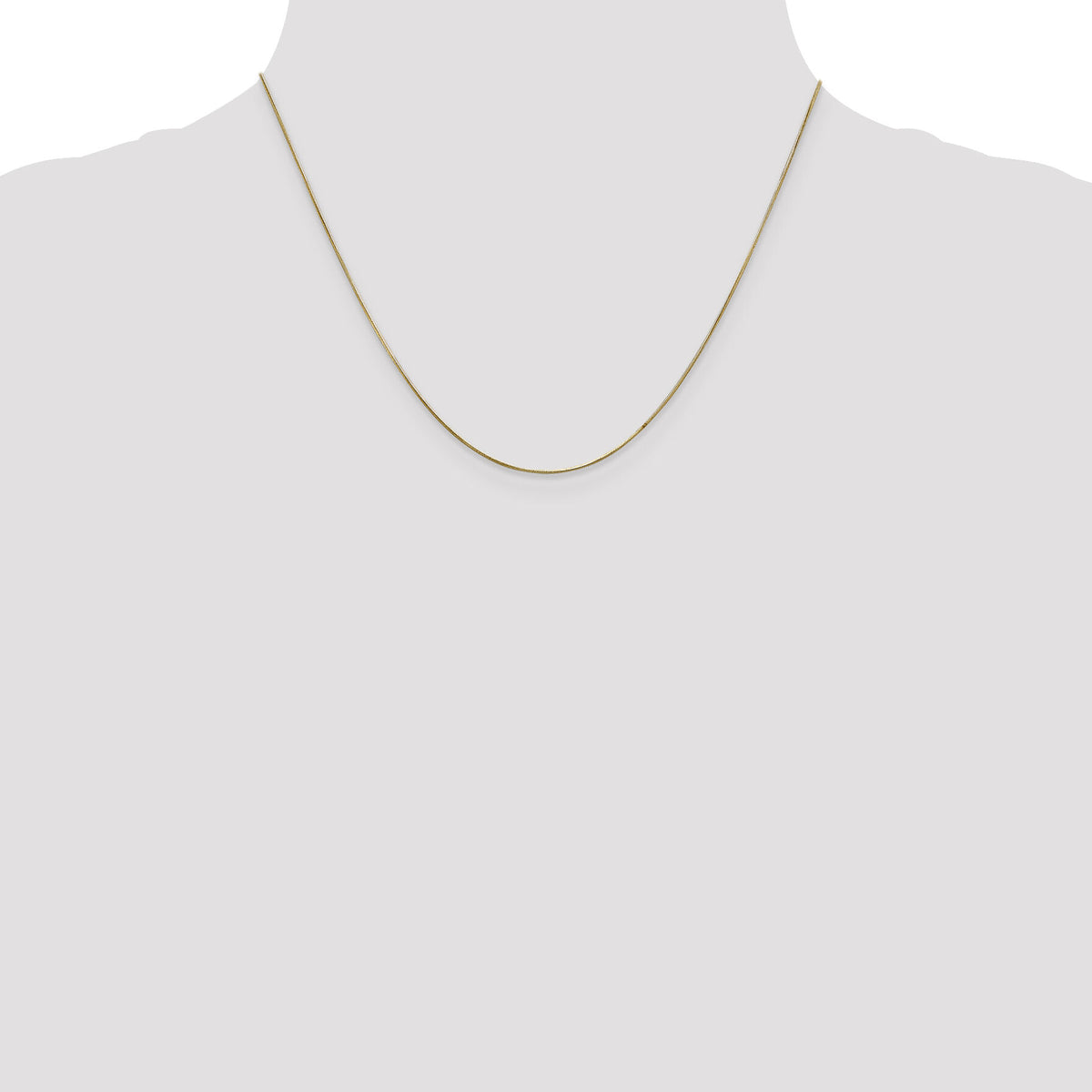 14k .65mm Round Snake Chain-SNA050-18