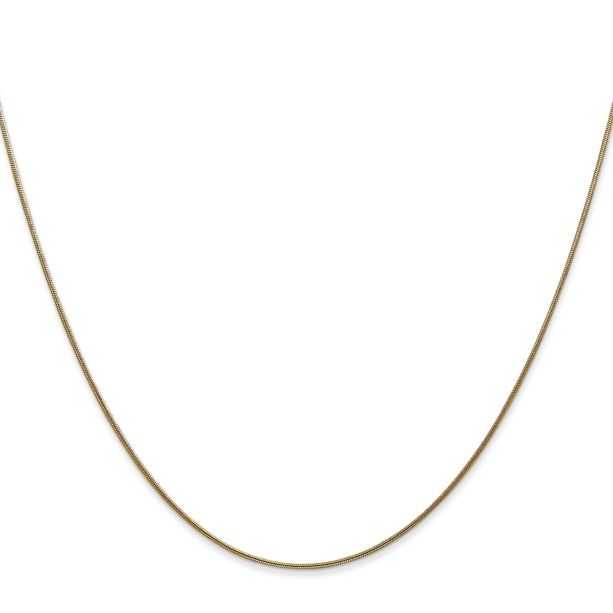 14k .8mm Round Snake Chain-SNA060-18