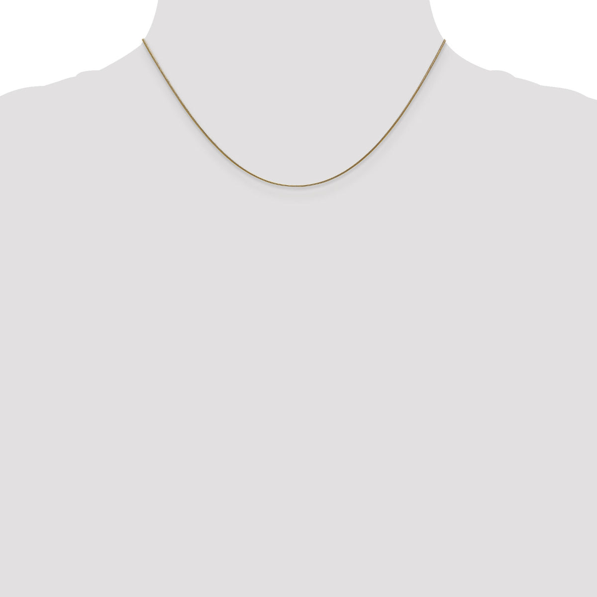 14k .8mm Round Snake Chain-SNA060-16