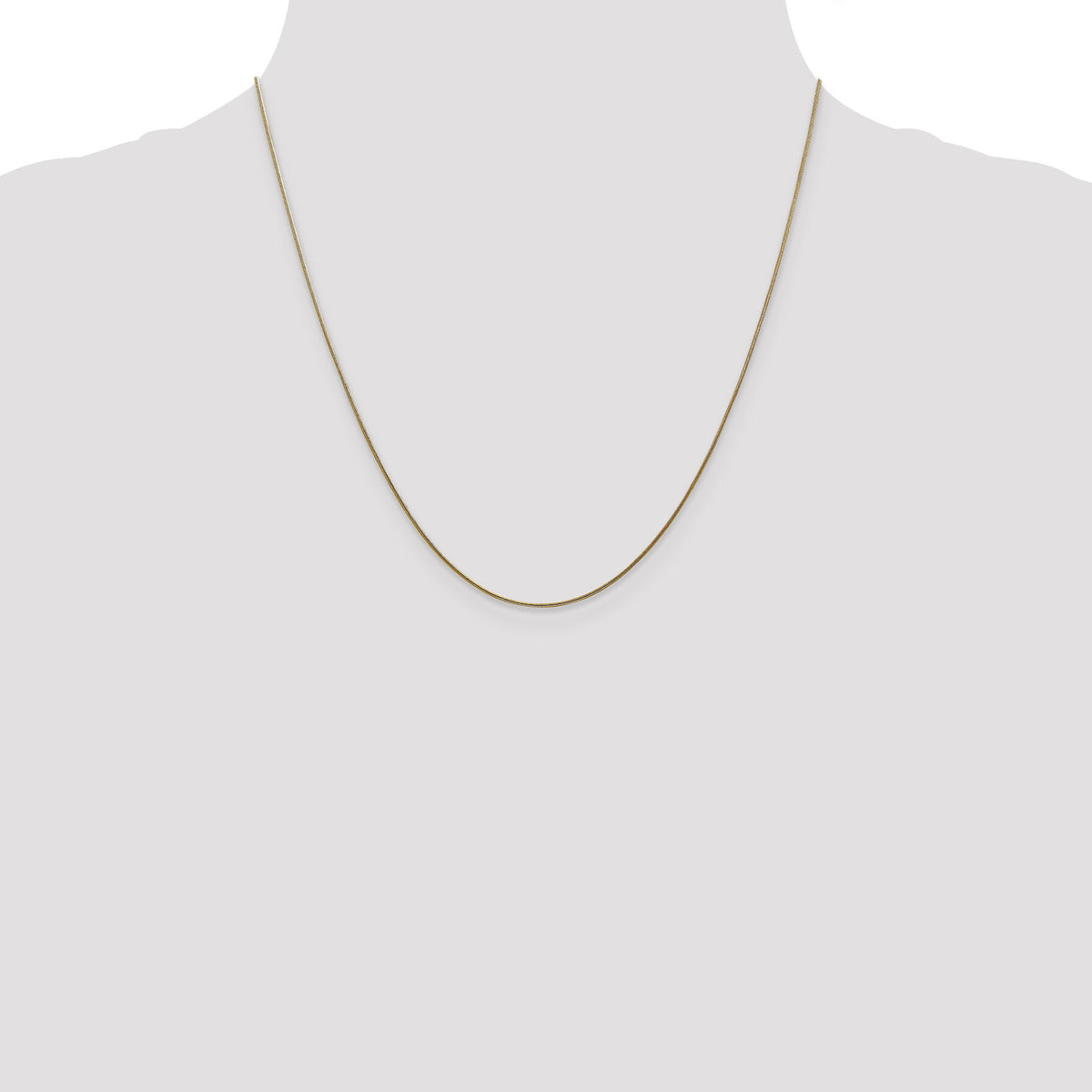 14k .8mm Round Snake Chain-SNA060-20