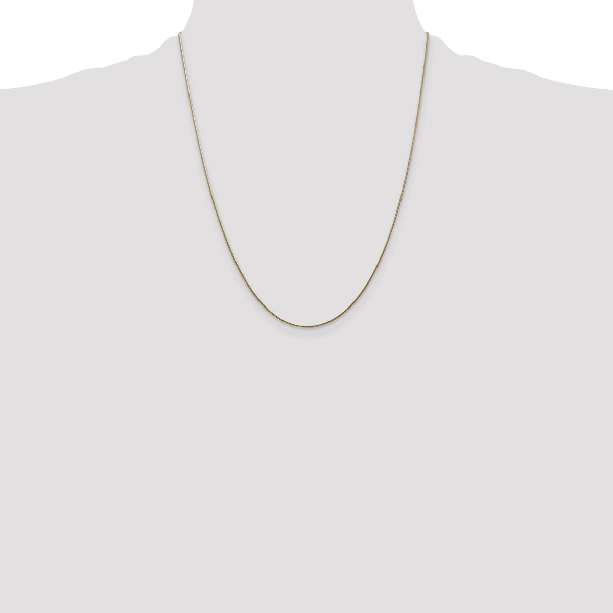 14k .8mm Round Snake Chain-SNA060-22