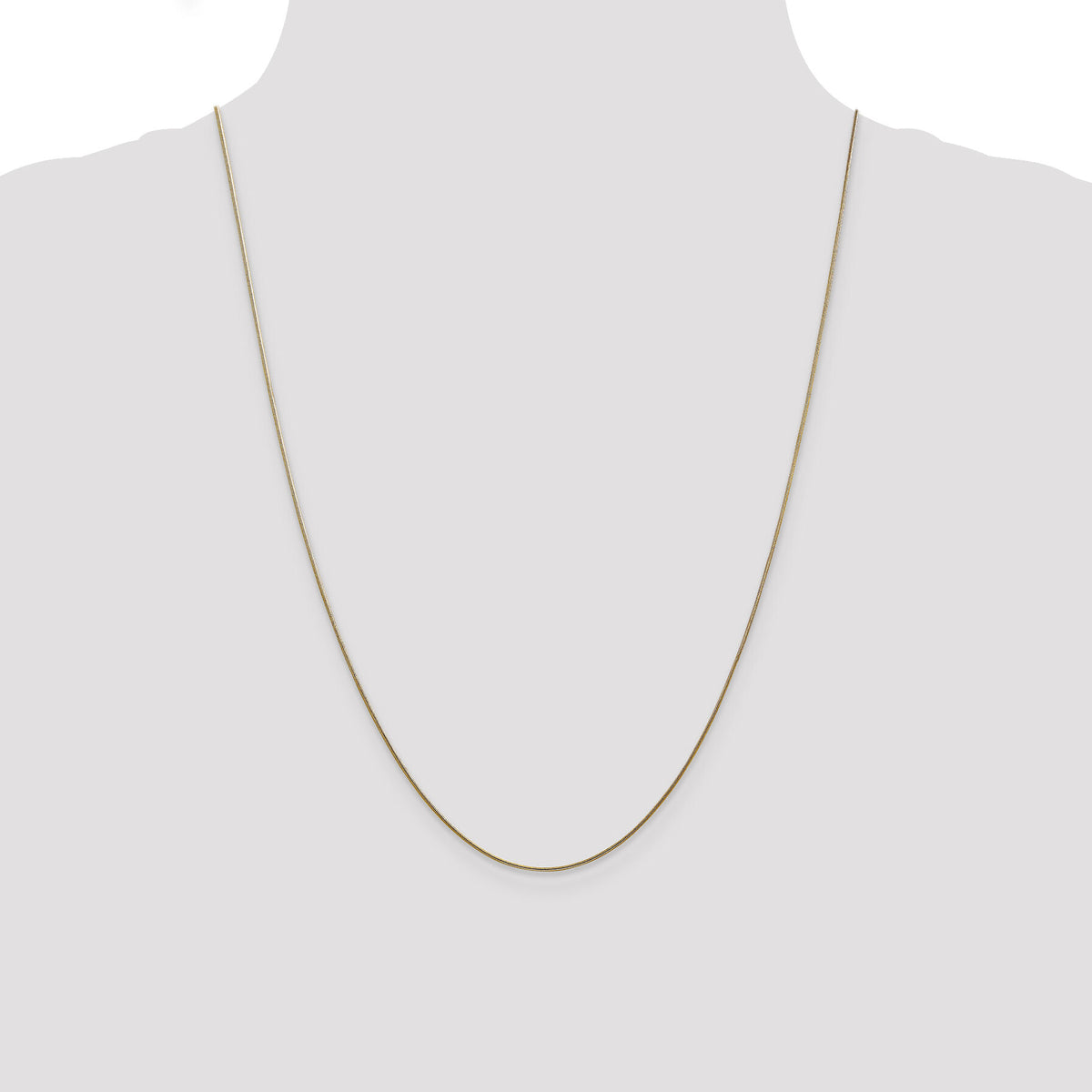 14k .8mm Round Snake Chain-SNA060-24