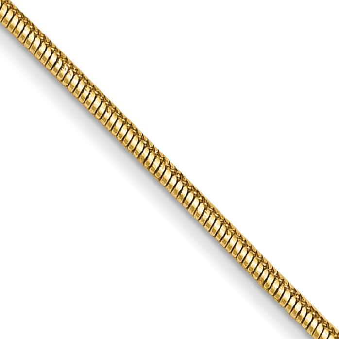 14k .8mm Round Snake Chain-SNA060-22