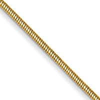 14k .8mm Round Snake Chain-SNA060-16