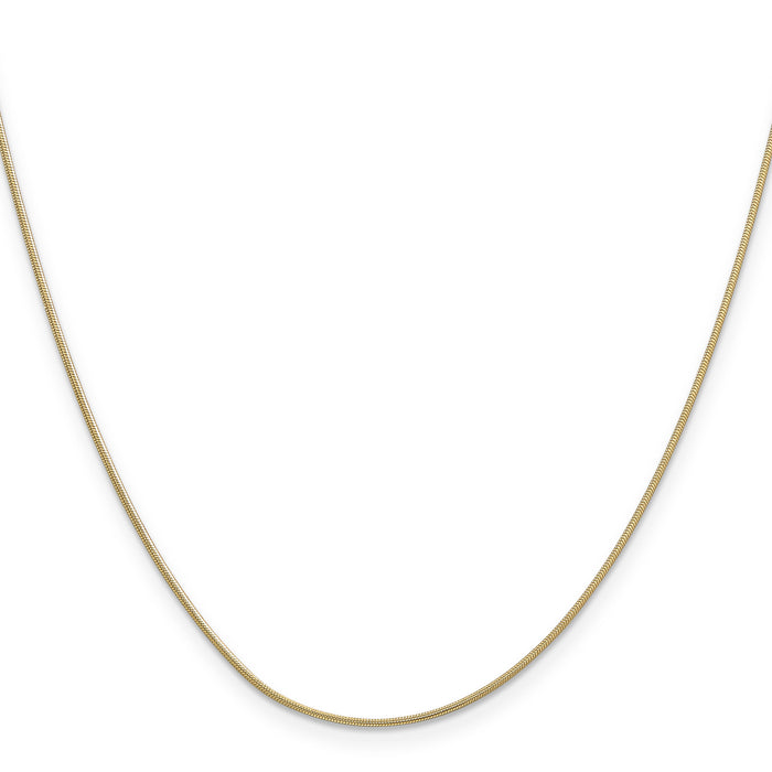 14k .9mm Round Snake Chain-SNA080-30