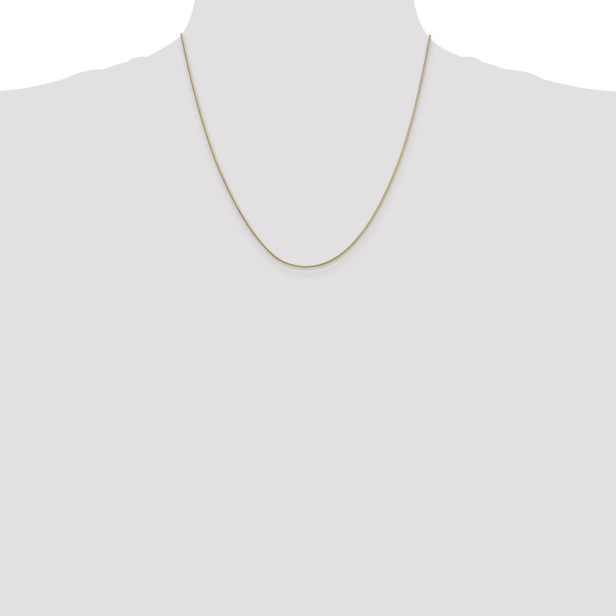 14k .9mm Round Snake Chain-SNA080-20