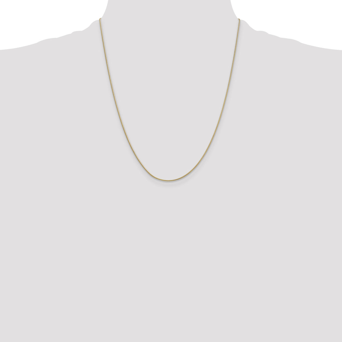 14k .9mm Round Snake Chain-SNA080-22