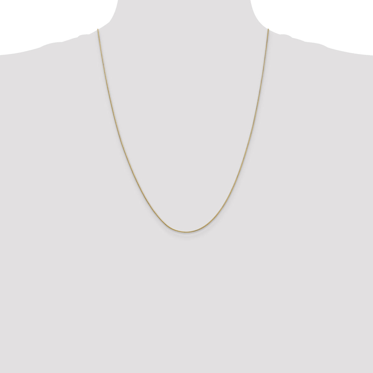 14k .9mm Round Snake Chain-SNA080-24