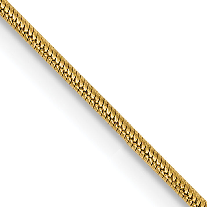 14k .9mm Round Snake Chain-SNA080-22