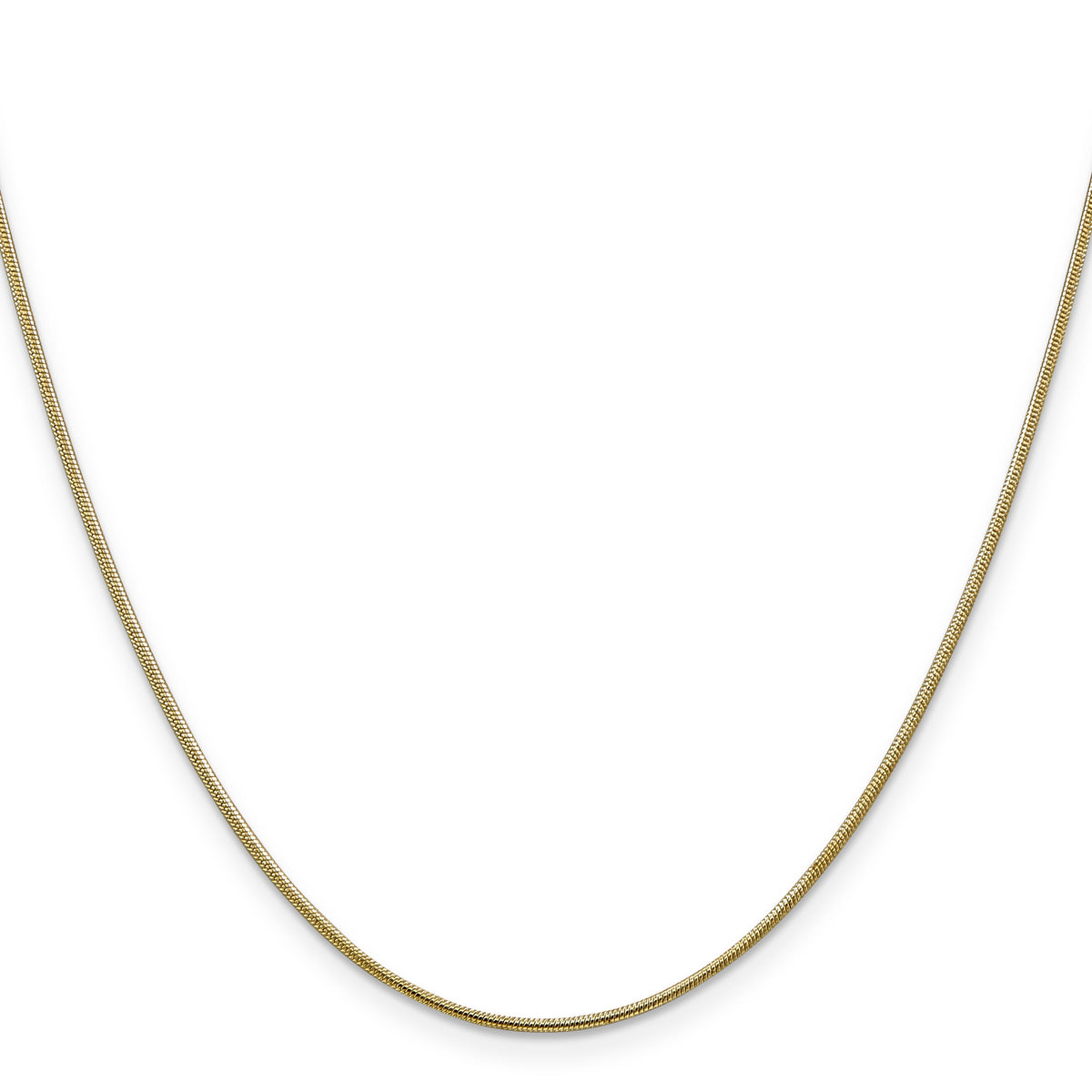 14k 1.1mm Round Snake Chain-SNA100-18