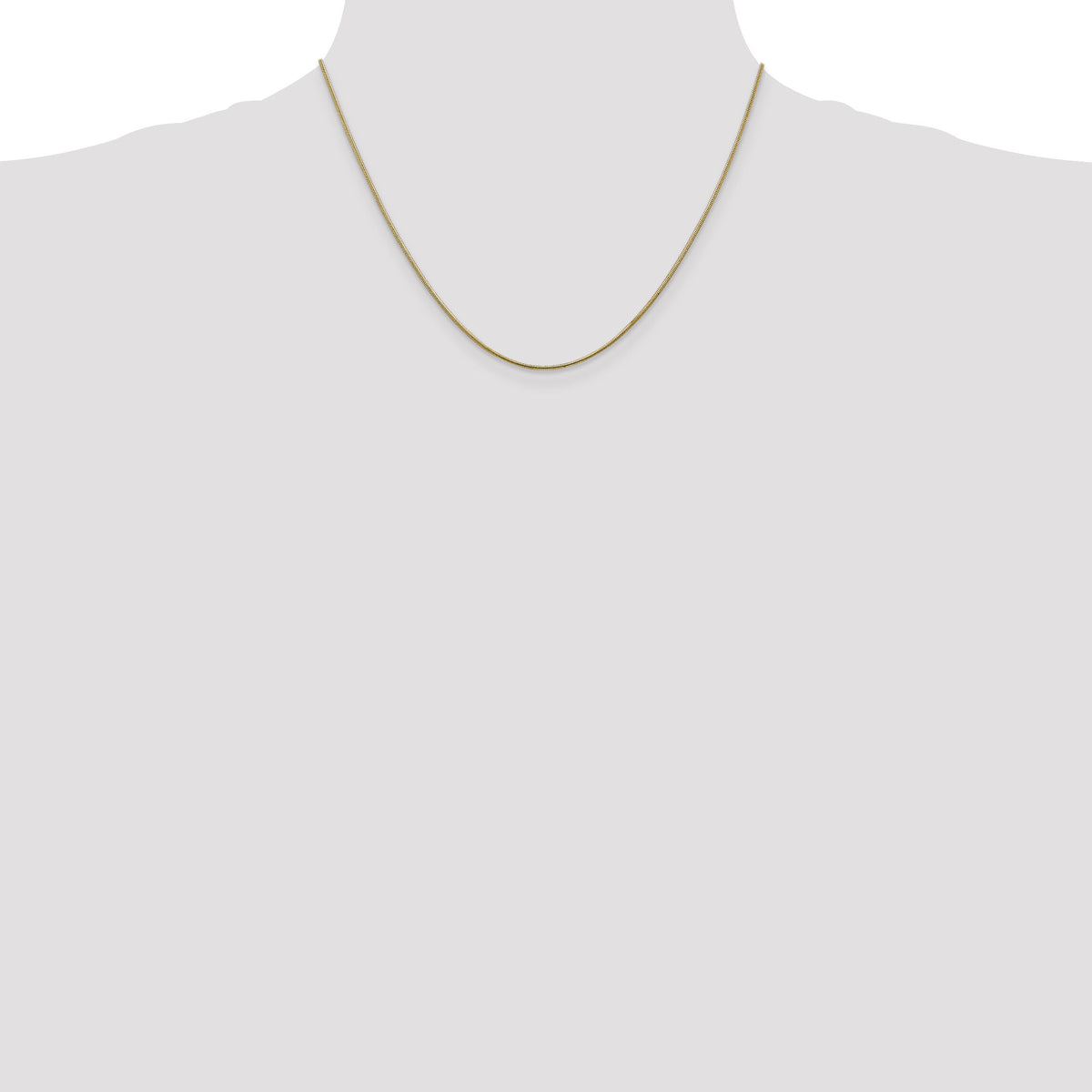 14k 1.1mm Round Snake Chain-SNA100-18