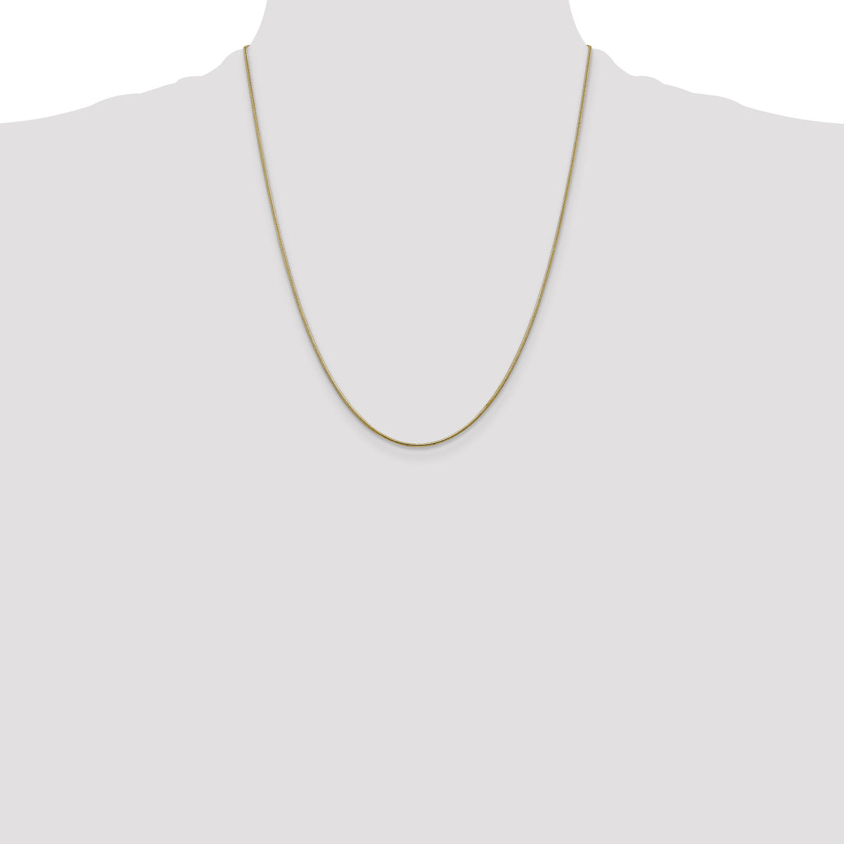 14k 1.1mm Round Snake Chain-SNA100-22