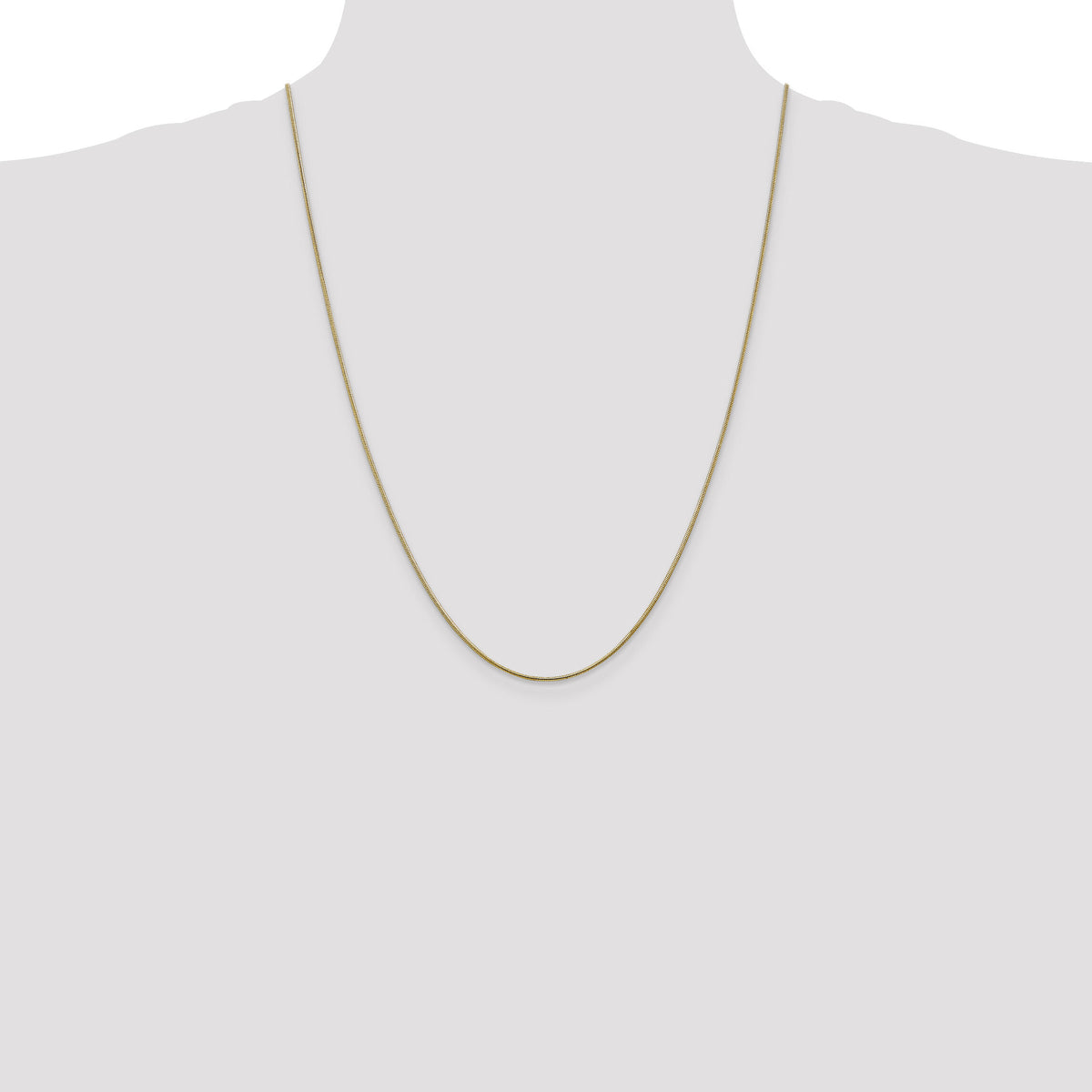 14k 1.1mm Round Snake Chain-SNA100-24