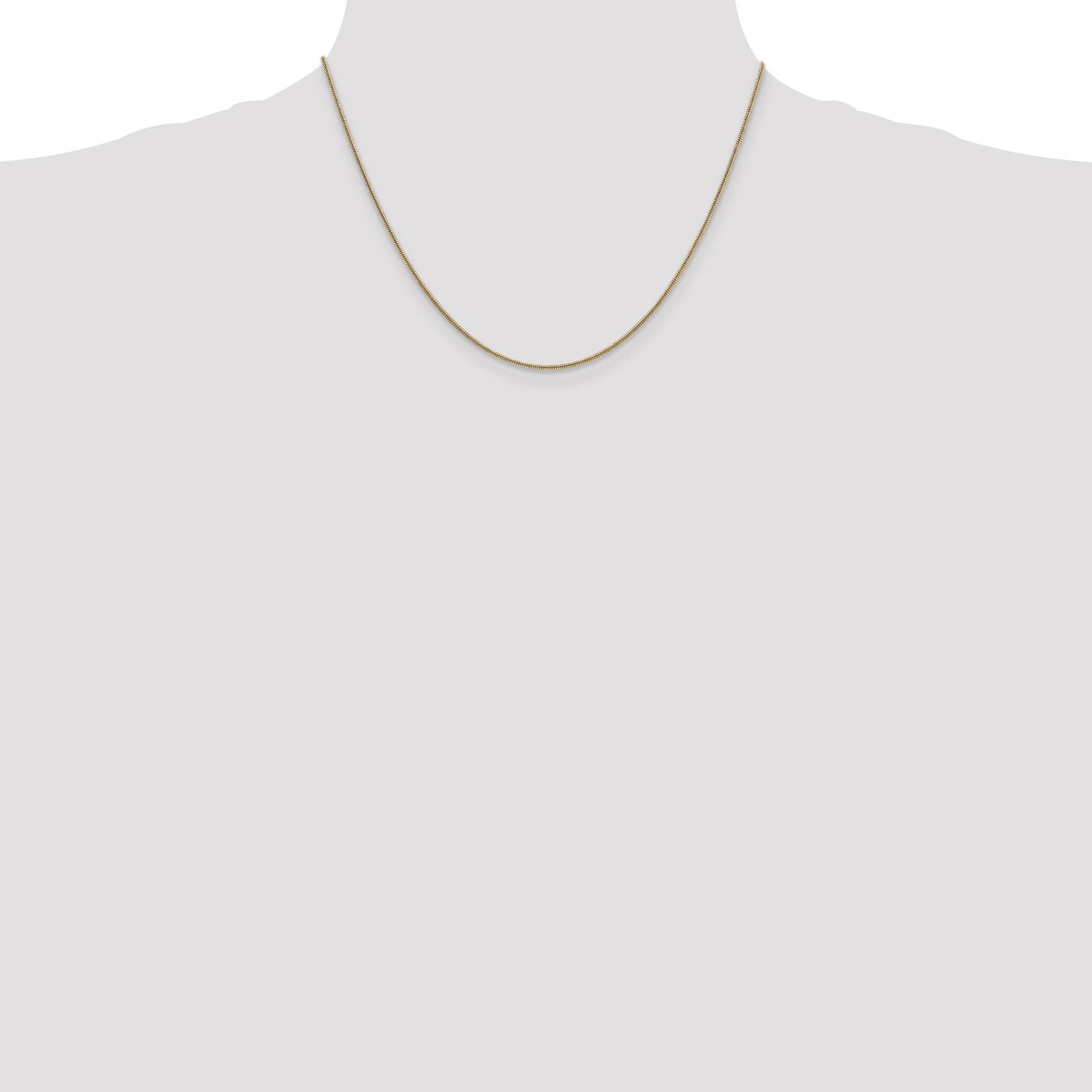 14k 1.4mm Round Snake Chain-SNA120-18