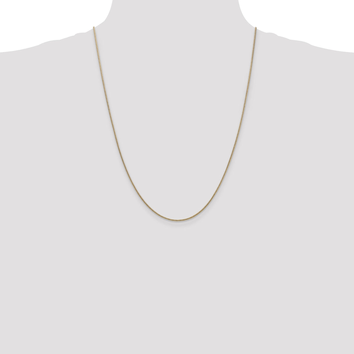 14k 1.4mm Round Snake Chain-SNA120-24