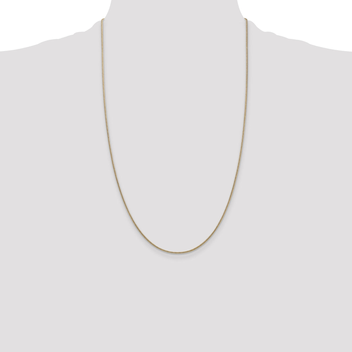 14k 1.4mm Round Snake Chain-SNA120-26