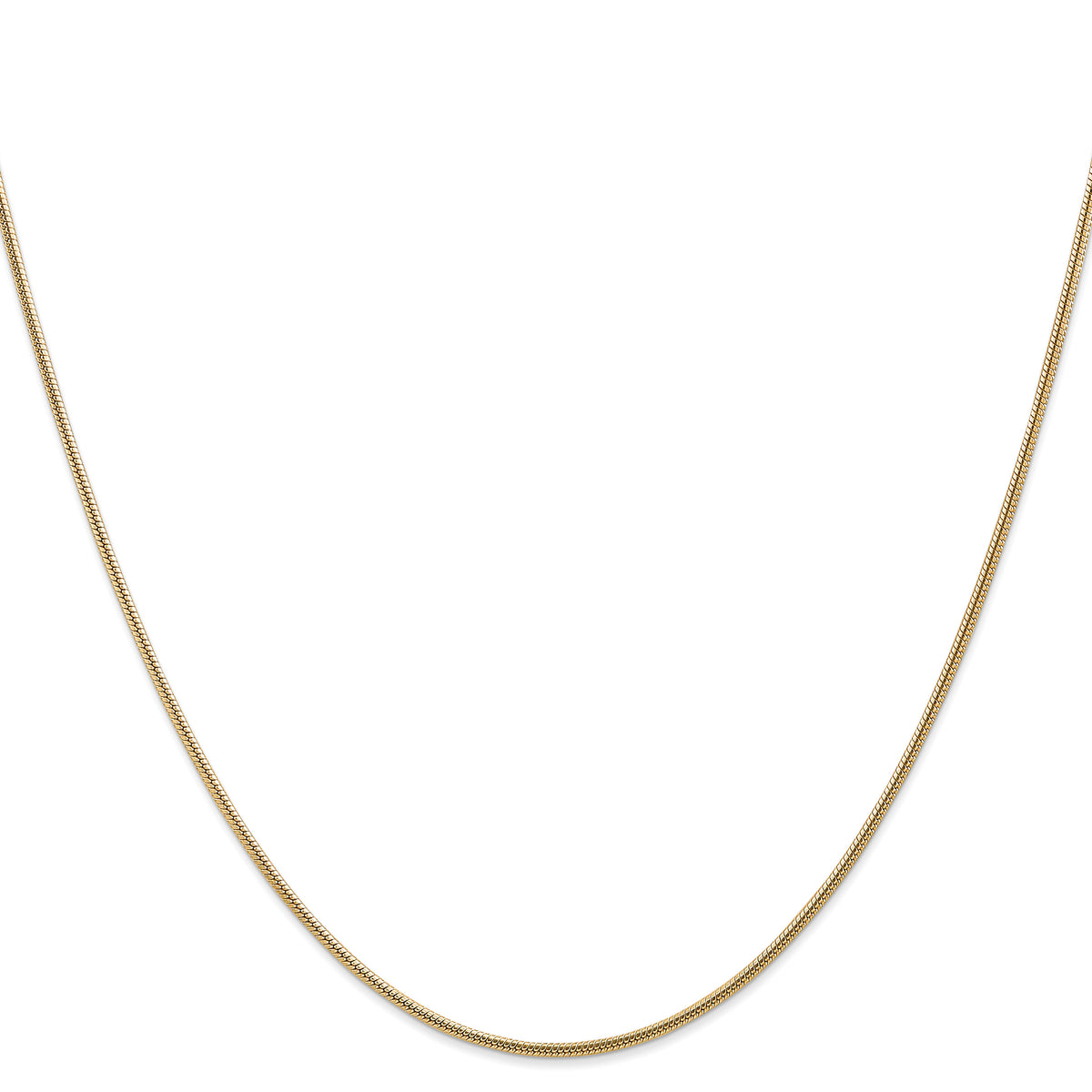 14k 1.6mm Round Snake Chain-SNA160-26