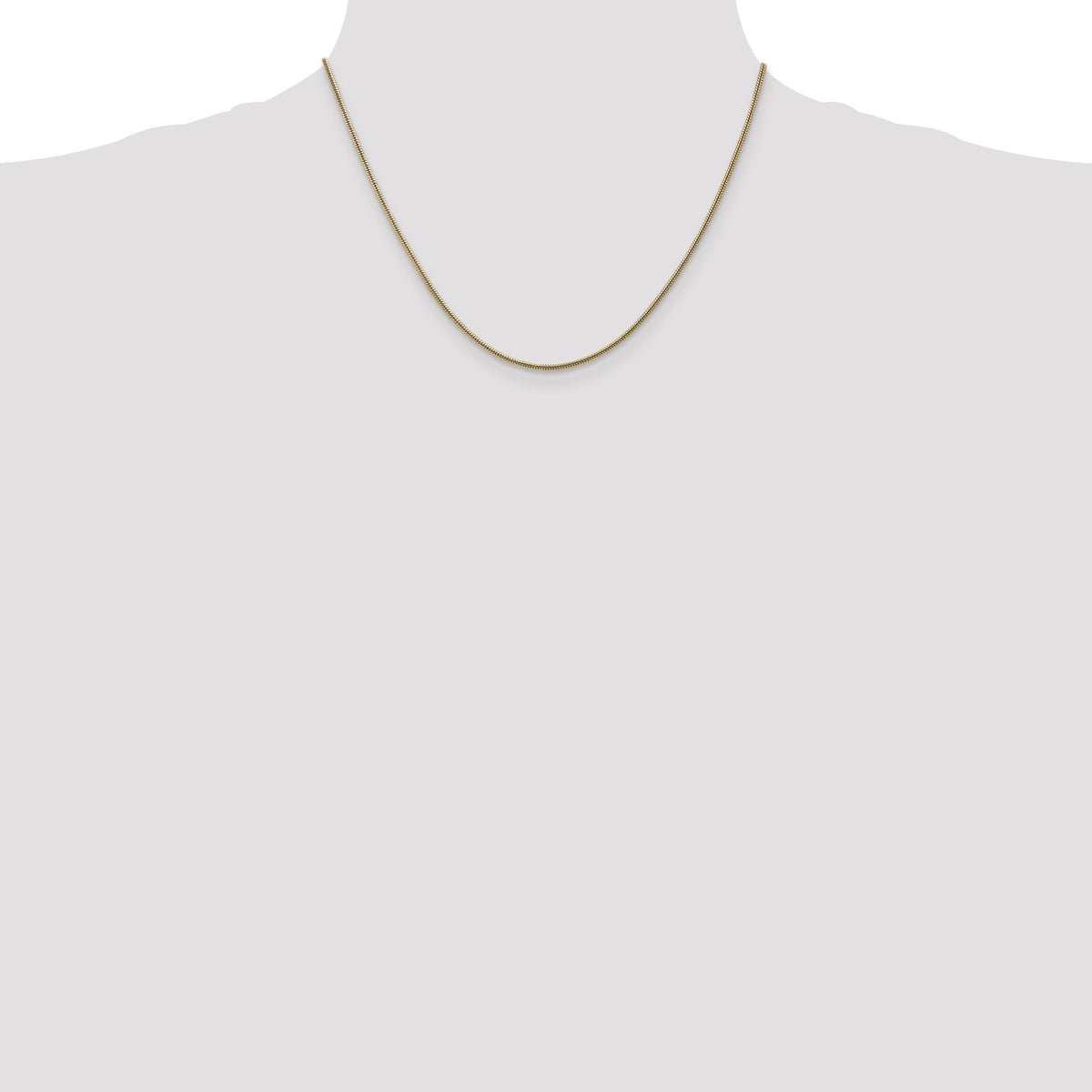 14k 1.6mm Round Snake Chain-SNA160-18