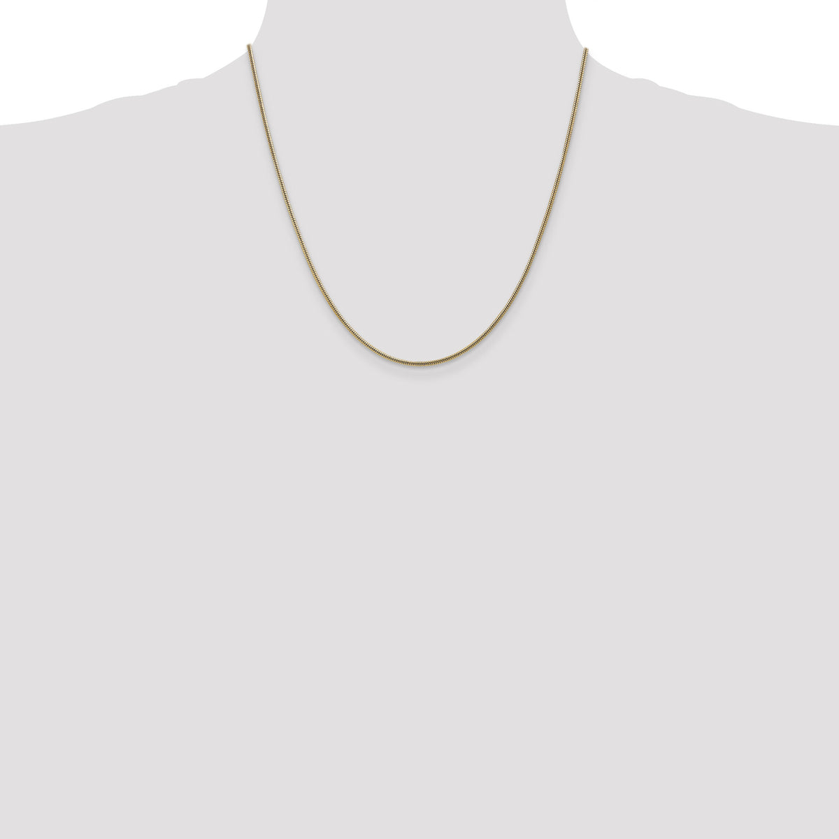 14k 1.6mm Round Snake Chain-SNA160-20