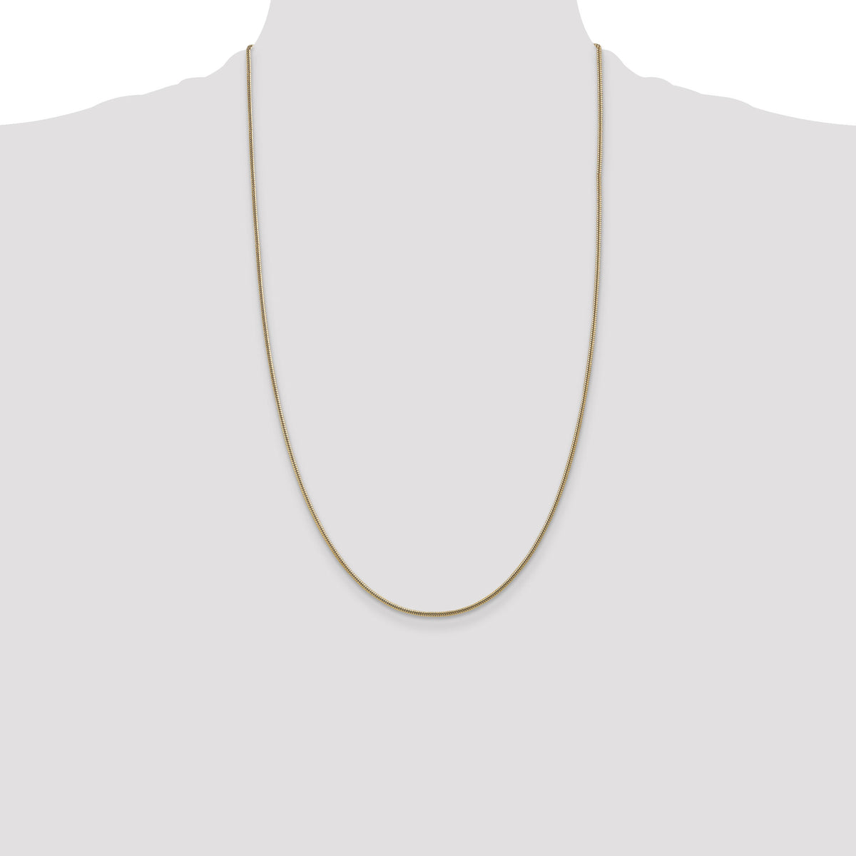 14k 1.6mm Round Snake Chain-SNA160-26