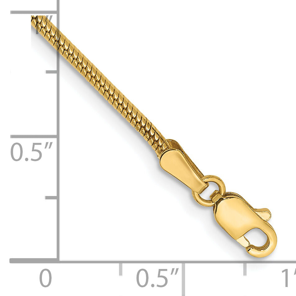 14k 1.6mm Round Snake Chain-SNA160-8