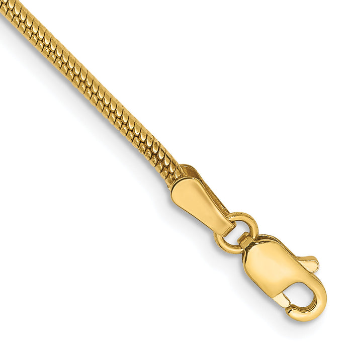 14k 1.6mm Round Snake Chain-SNA160-7