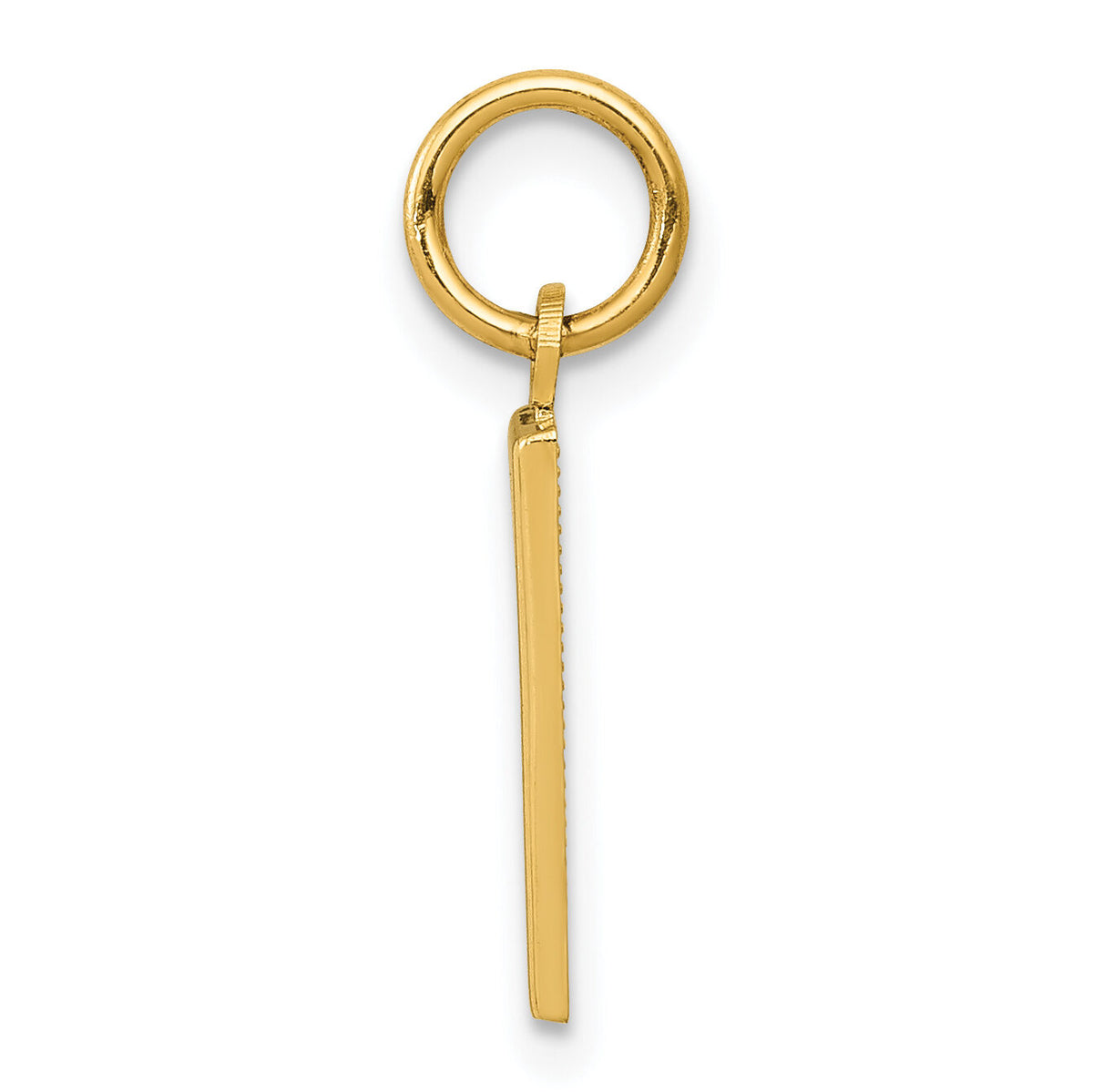 14k Small Polished Number 1 Charm-SP01