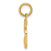 14k Small Polished Number 5 Charm-SP05