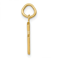 14k Small Polished Number 6 Charm-SP06