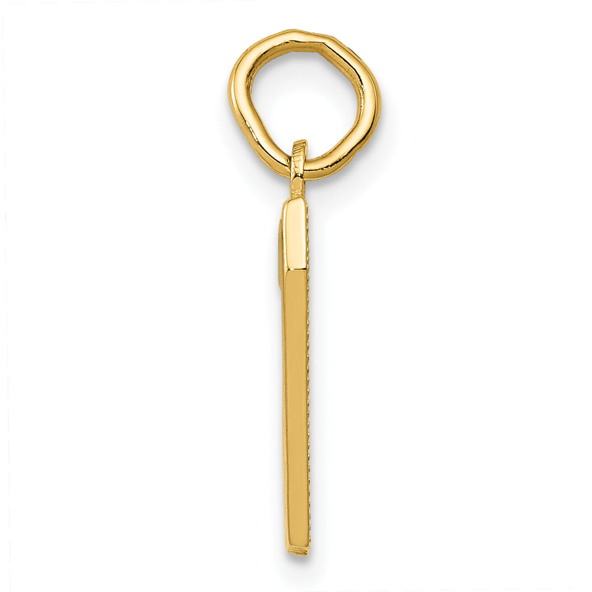 14k Small Polished Number 7 Charm-SP07