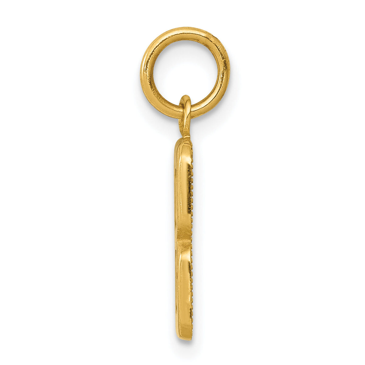14k Small Polished Number 8 Charm-SP08