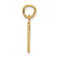 14k Small Polished Number 9 Charm-SP09