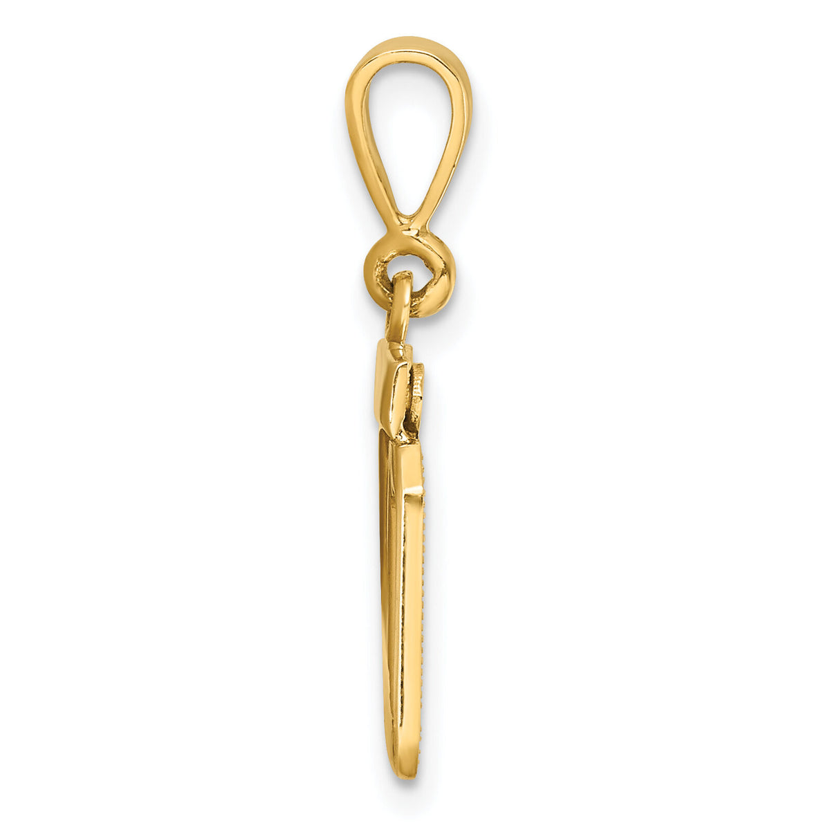 14k Polished Small Number 20 Charm-SP20