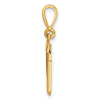 14k Polished Small Number 20 Charm-SP20