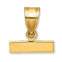 14k Small Polished Top Charm-SPTOP
