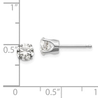 14kw 1.00ct I1 J-K Diamond Stud Push-on Post Earrings-ST2-100W