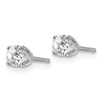 14kw .40ct I2 K-L Diamond Stud Push-on Post Earrings-ST1-40W