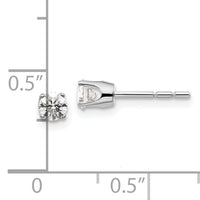 14kw .40ct I2 K-L Diamond Stud Push-on Post Earrings-ST1-40W