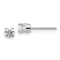 14kw .40ct I2 K-L Diamond Stud Push-on Post Earrings-ST1-40W