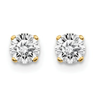 14ky .60ct. I2 K-L Diamond Stud Push-on Post Earrings-ST1-60