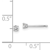 14kw .10ct I1 J-K Diamond Stud Push-on Post Earrings-ST2-10W