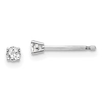 14kw .10ct I1 J-K Diamond Stud Push-on Post Earrings-ST2-10W