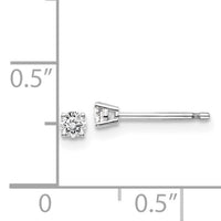 14kw .15ct I1 J-K Diamond Stud Push-on Post Earrings-ST2-15W