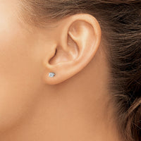 14kw .20ct I1 J-K Diamond Stud Push-on Post Earrings-ST2-20W