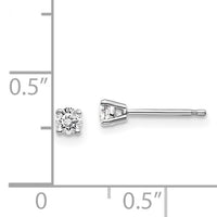 14kw .20ct I1 J-K Diamond Stud Push-on Post Earrings-ST2-20W