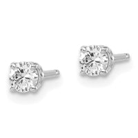 14kw .25ct I1 J-K Diamond Stud Push-on Post Earrings-ST2-25W