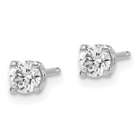 14kw .40ct I1 J-K Diamond Stud Push-on Post Earrings-ST2-40W